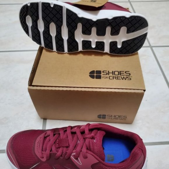 Shoes For Crews Vitality II Sneakers - Maroon 5.5 - Picture 3 of 6